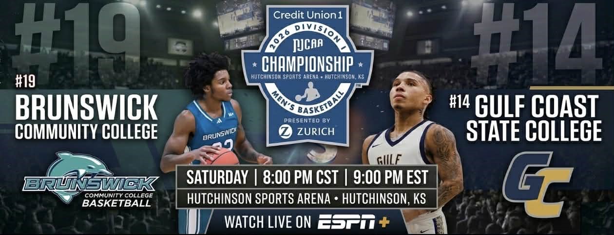 Men's Basketball Set to Play on ESPN+ Versus Gulf Coast State (FL) in National Tournament on Saturday Night.